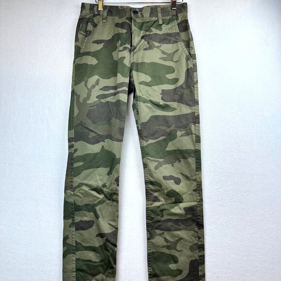 Dockers Camo Pants Mens 29x32 Alpha Slim Fit Grunge Y2K Woodland Vintage - Picture 1 of 10